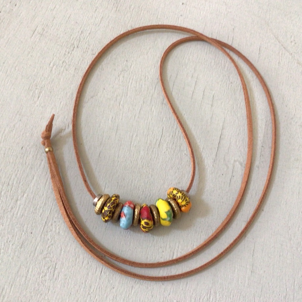 New Suede Cord Unique Necklace - Picture 6 of 7